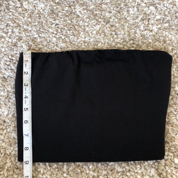 Fashion Nova NWT Black Basic Bandeau Crop Top Sz S - Picture 7 of 7